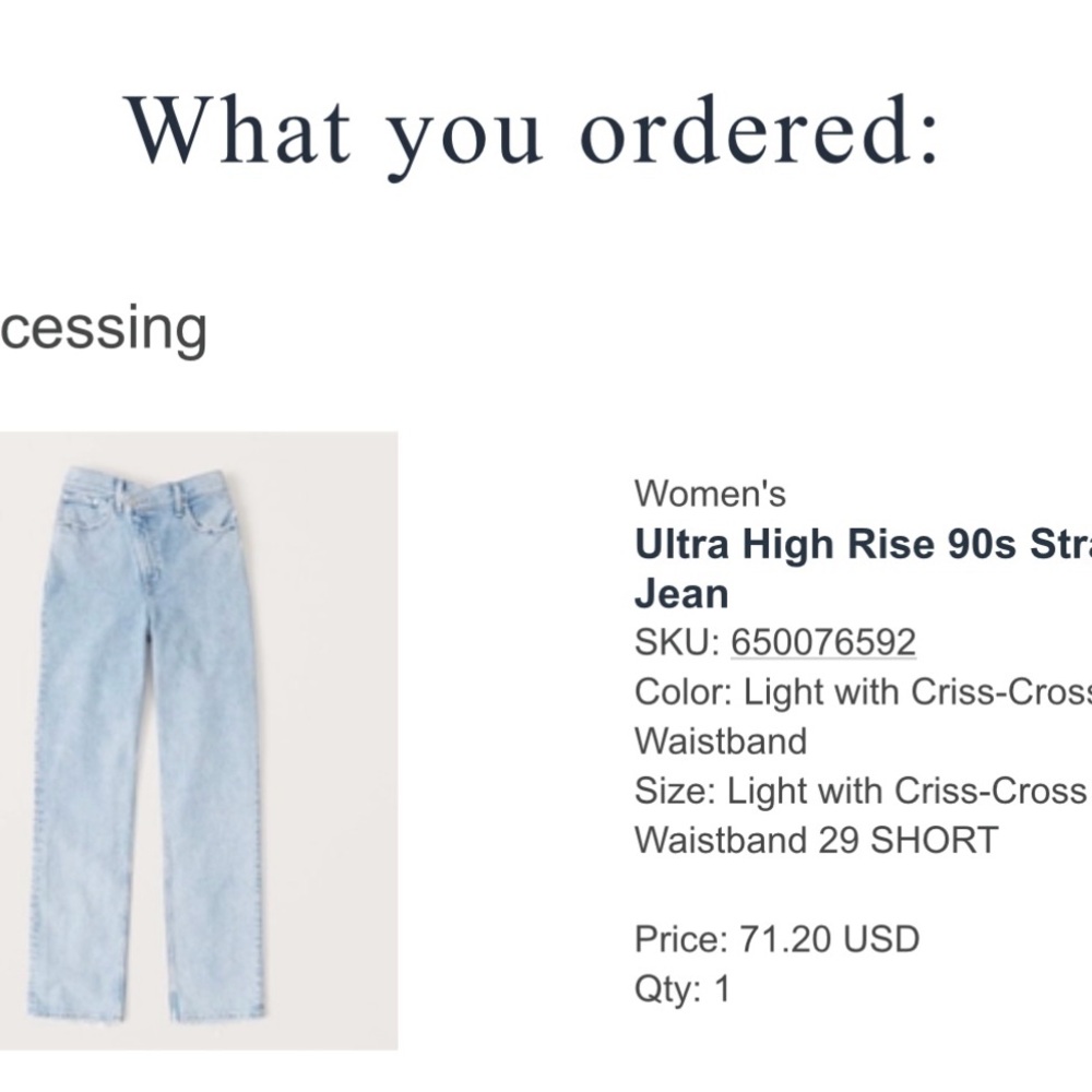 Abercrombie jeans